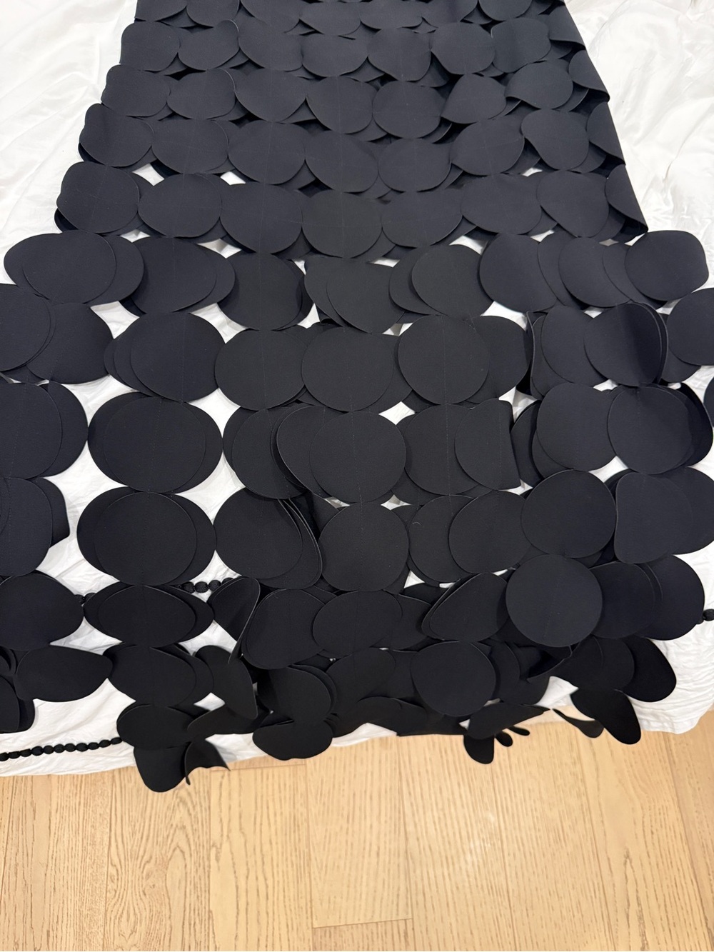 A.W.A.K.E Mode Black Circle-Detail Midi Skirt - Picture 4 of 8
